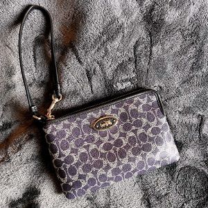 Purple Coach Clutch